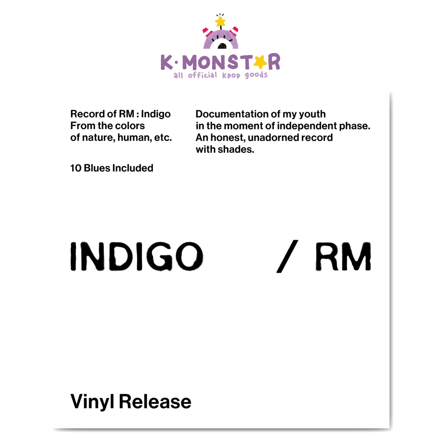 BTS | RM - Indigo (LP)