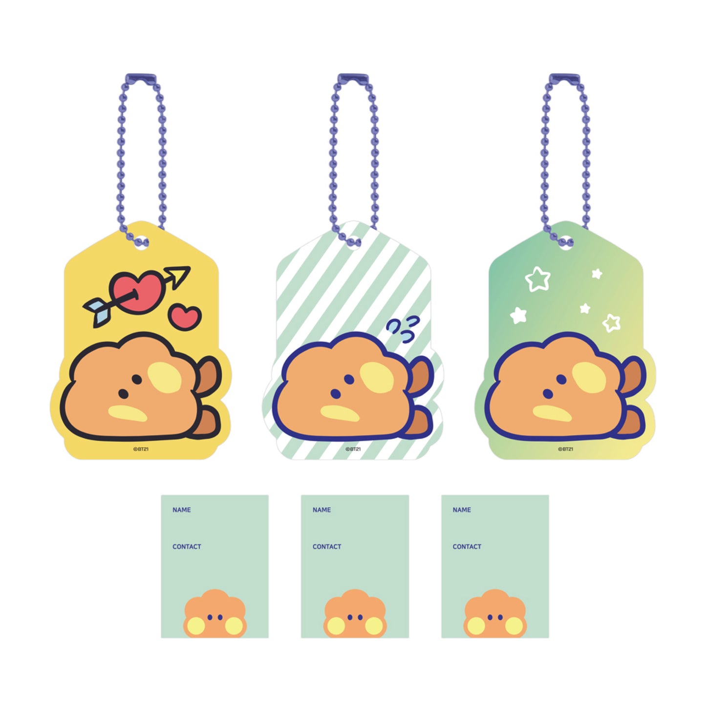 BT21 | minini | NAME TAG SET