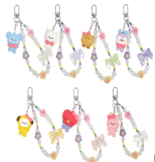 BT21 | BEADS STRAP KEY RING | LOVELY