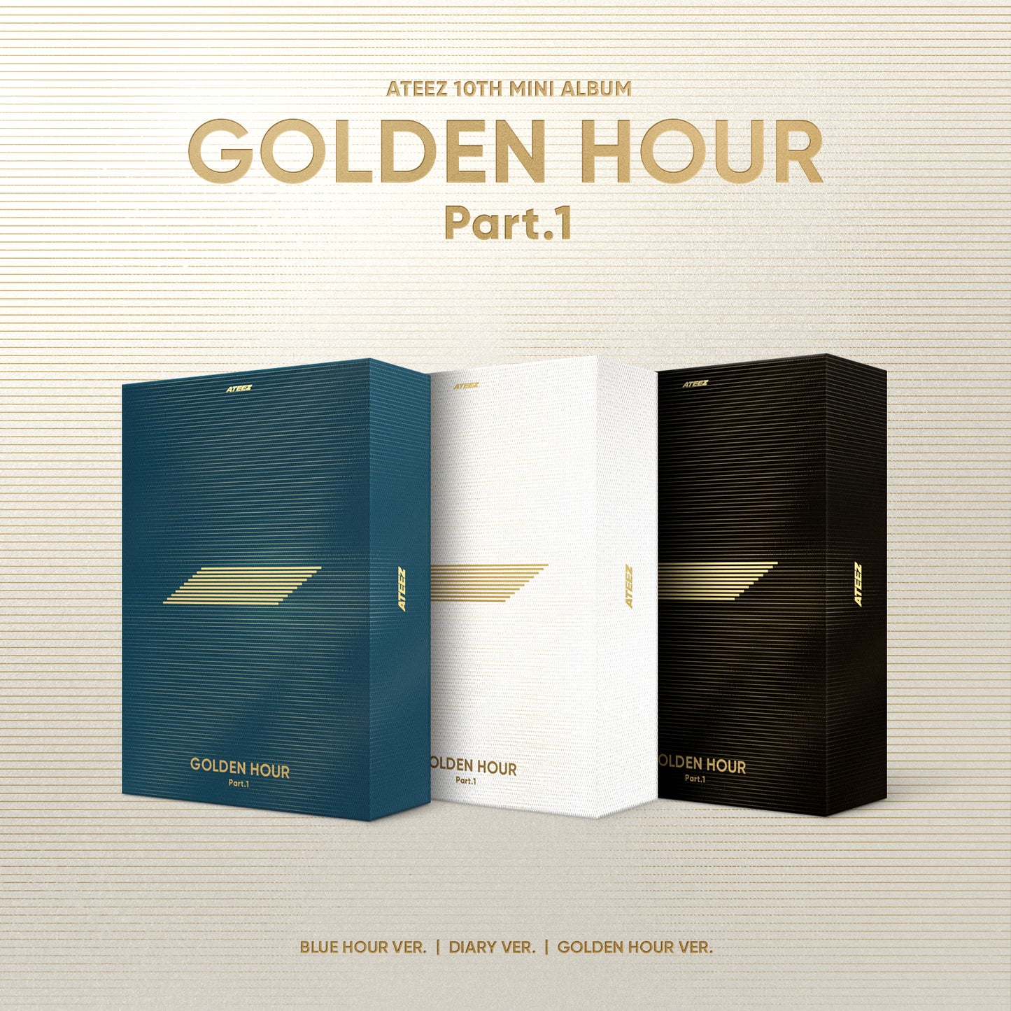 ATEEZ | 10TH MINI ALBUM | GOLDEN HOUR : Part.1 (STANDARD Ver.)