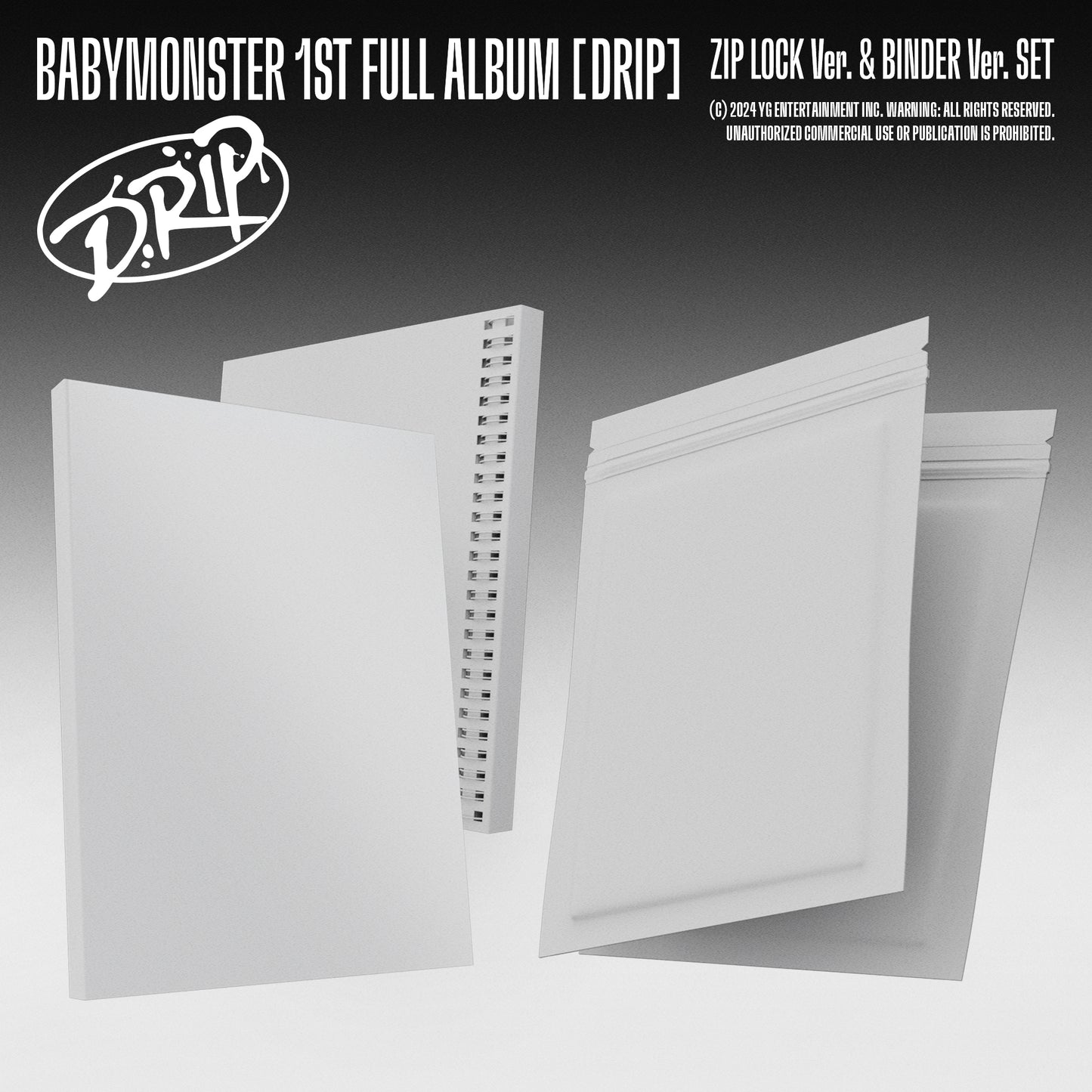 BABYMONSTER | 1st FULL ALBUM | DRIP (BINDER Ver. + ZIP LOCK Ver.)SET