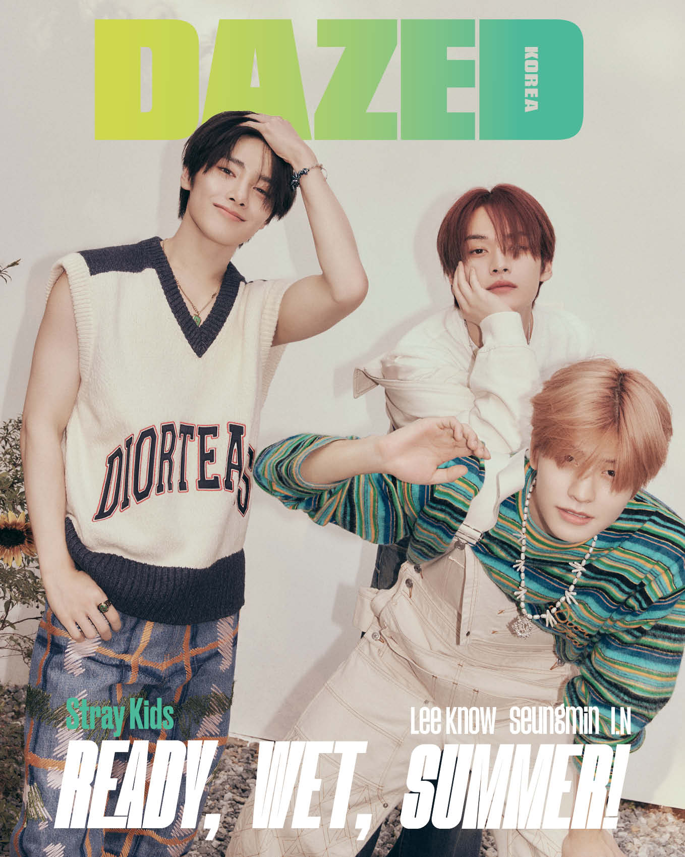 DAZED | 2023 JUL. | Stray Kids Lee Know, Seungmin, I.N COVER