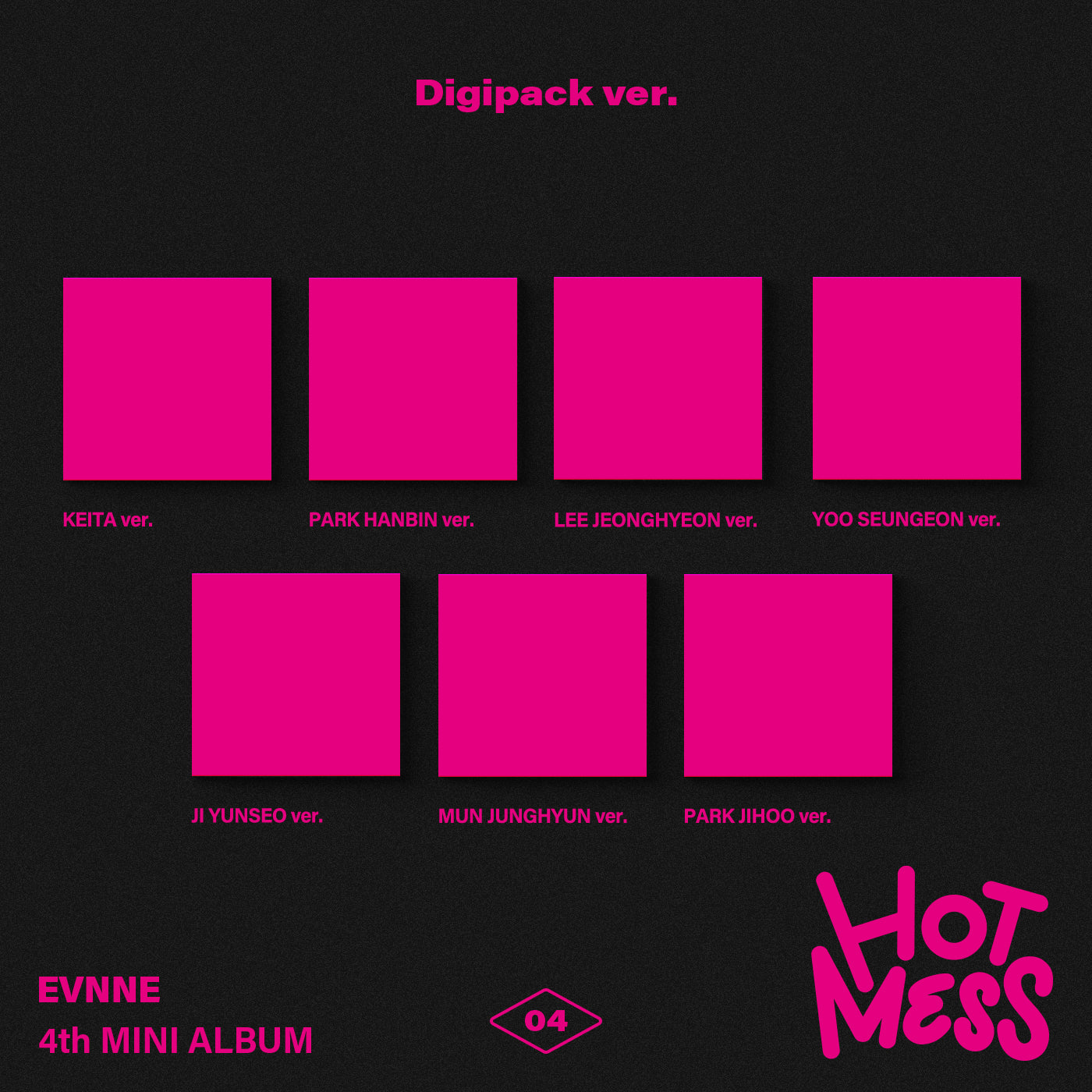 EVNNE | 4TH MINI ALBUM | HOT MESS (Digipack Ver.)