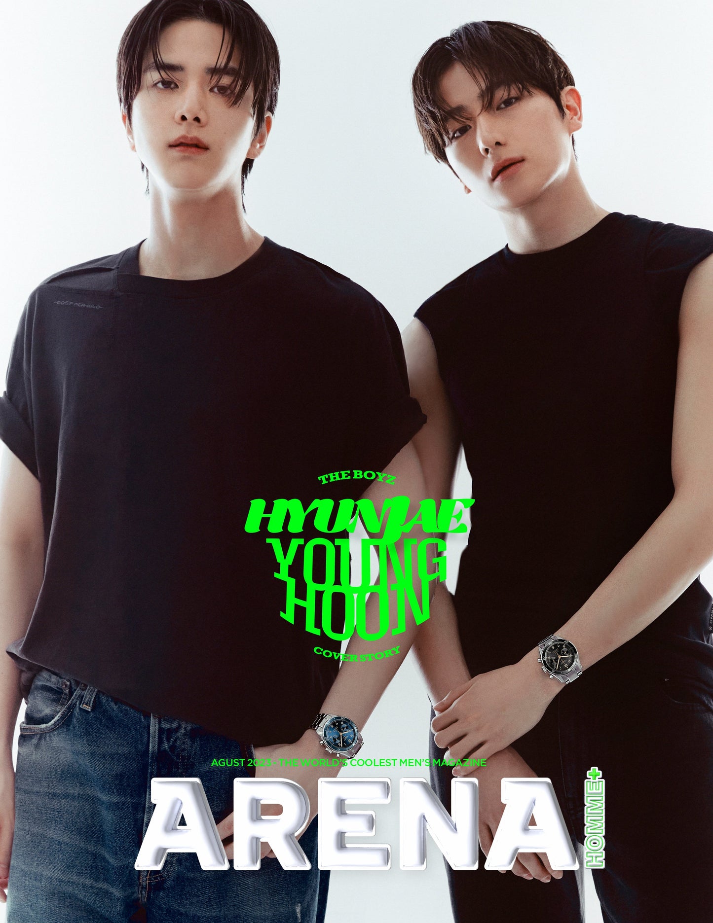 ARENA | 2023 AUG. | THE BOYZ YOUNGHOON & HYUNJAE COVER