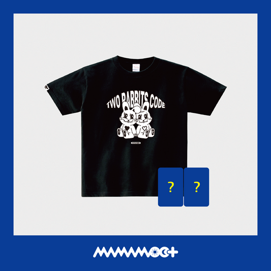 MAMAMOO+ | 1ST FAN CONCERT | TWO RABBITS CODE OFFICIAL MERCHANDISE - T-SHIRTS(BLACK)