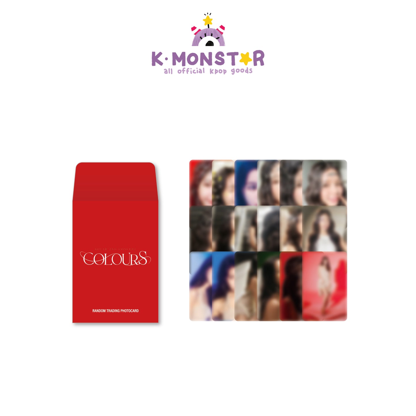 MAMAMOO | SOLAR - 2ND CONCERT | COLOURS OFFICIAL MD - RANDOM TRADING CARD