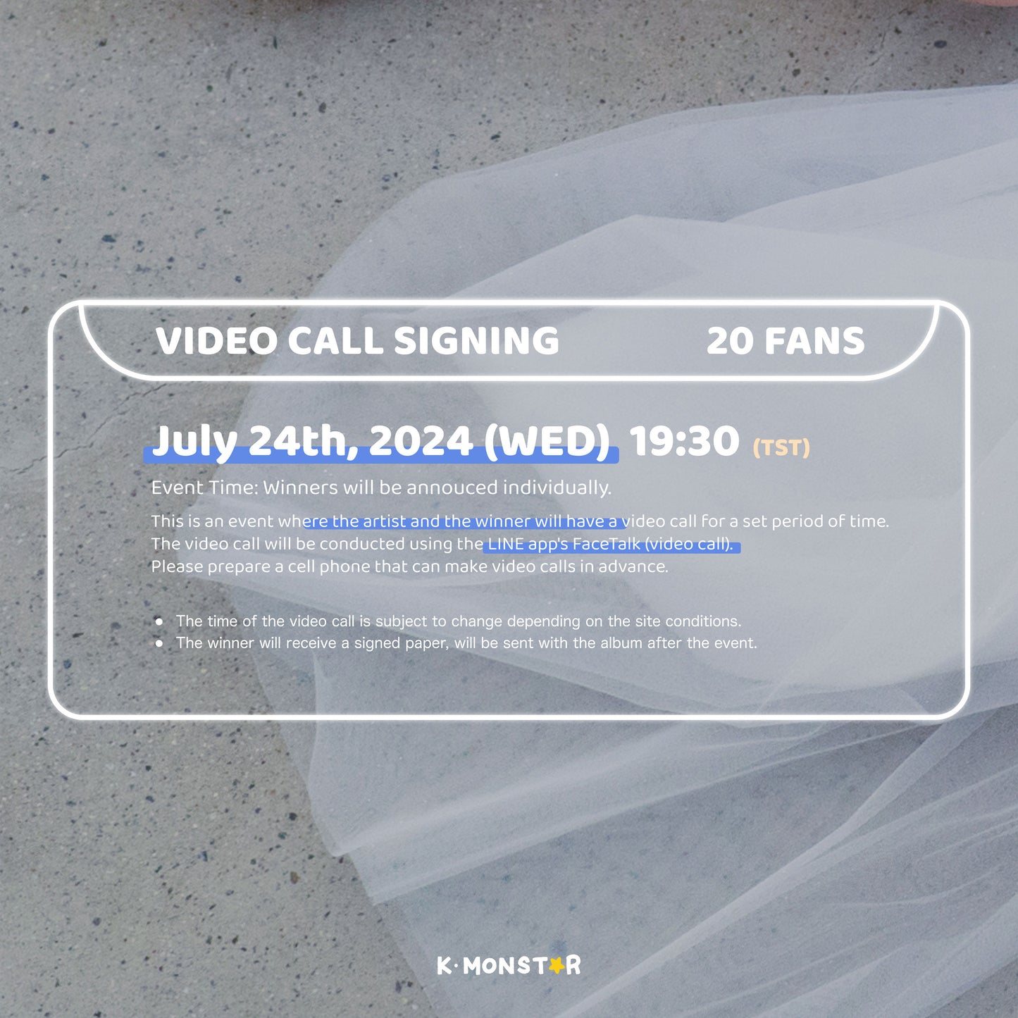 ARTMS | Dall [VIDEO CALL FAN SIGN EVENT]