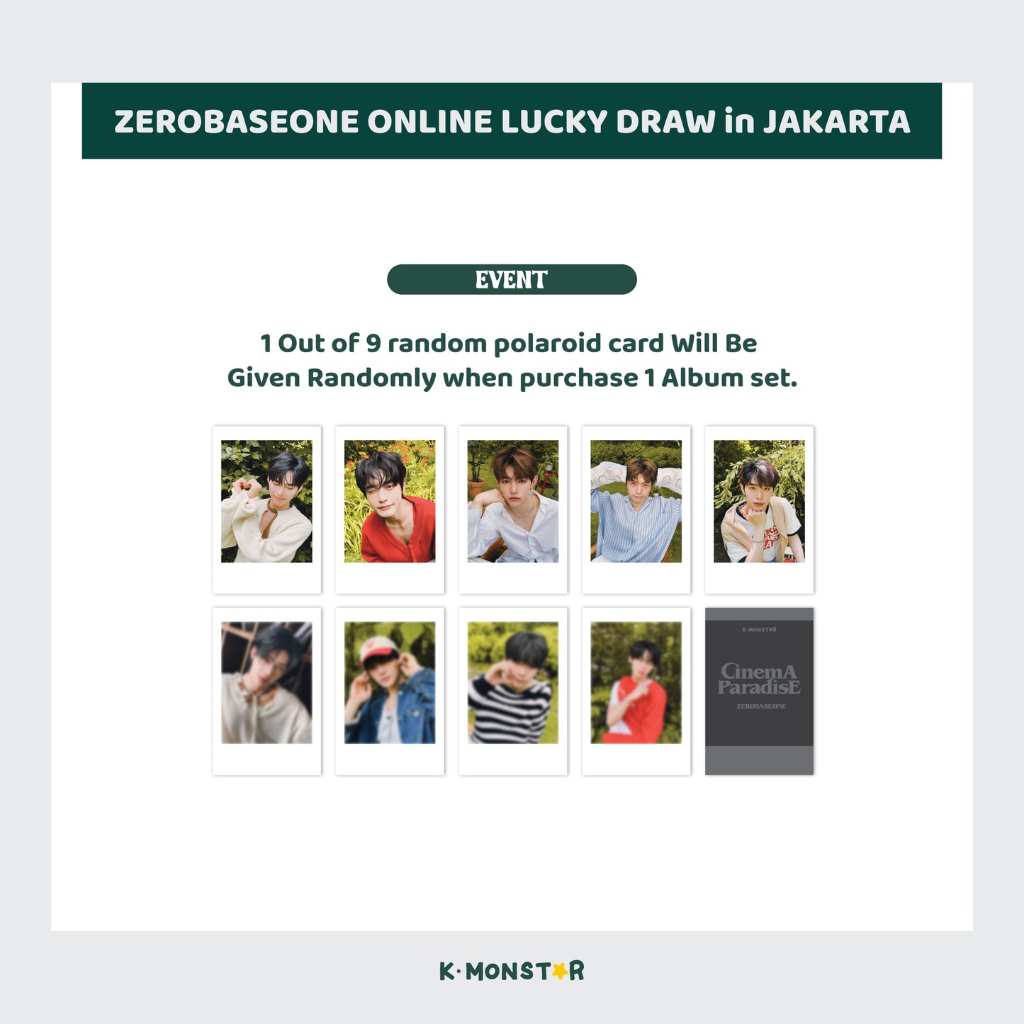 ZEROBASEONE | CINEMA PARADISE [LUCKY DRAW EVENT - JAKARTA]