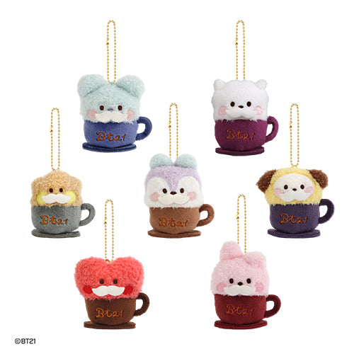 BT21 | minini - PLUSH KEYRING | LATTE