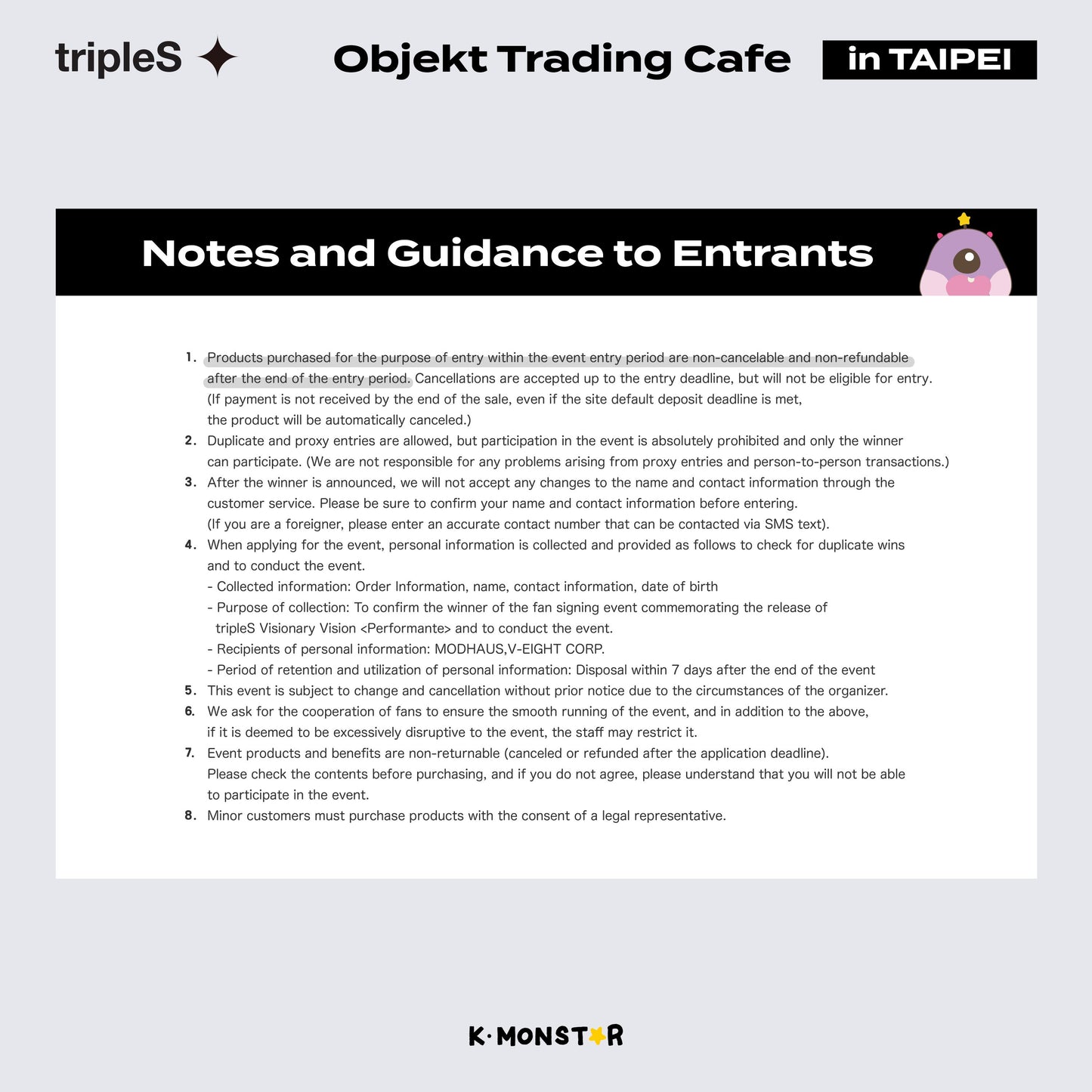 tripleS | Objekt Trading Cafe in TAIPEI