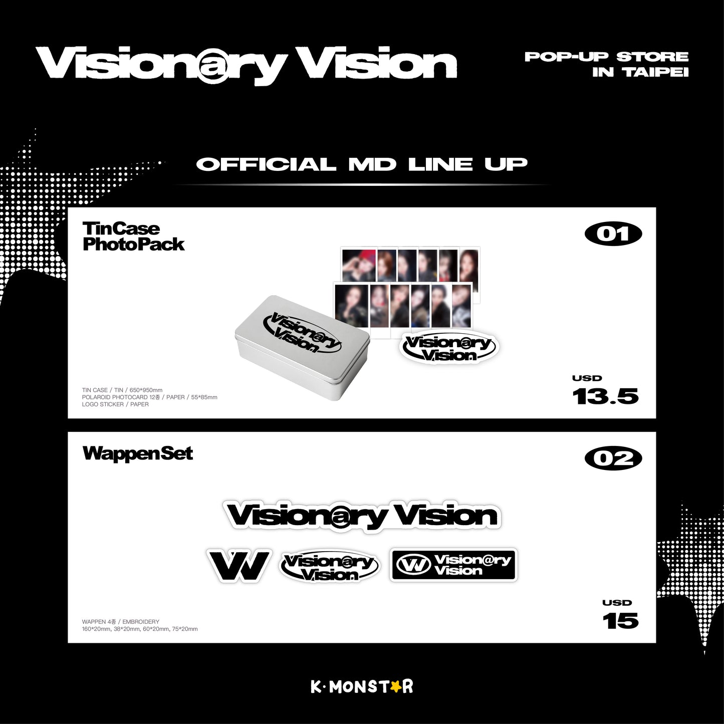 tripleS Visionary Vision | POP-UP STORE in TAIPEI x K-MONSTAR | WappenSet