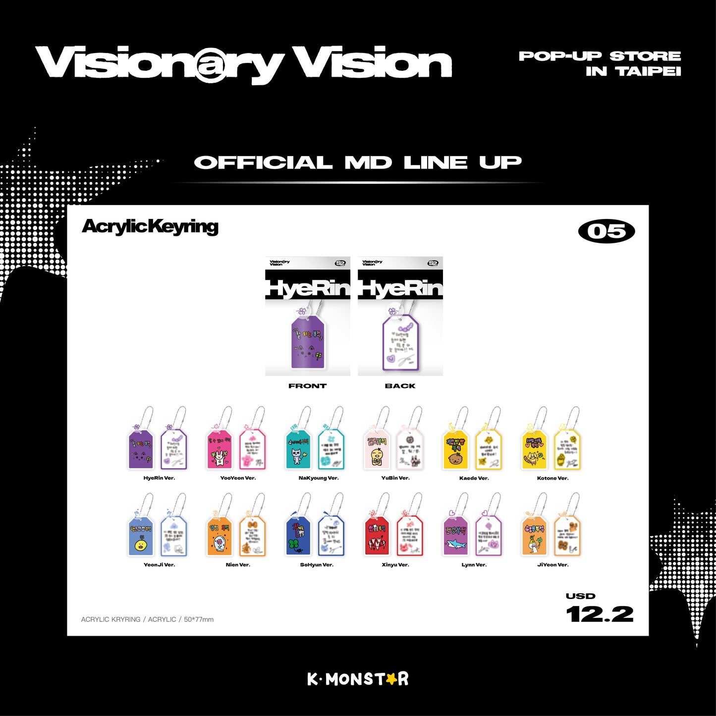 tripleS Visionary Vision | POP-UP STORE in TAIPEI x K-MONSTAR | WappenSet