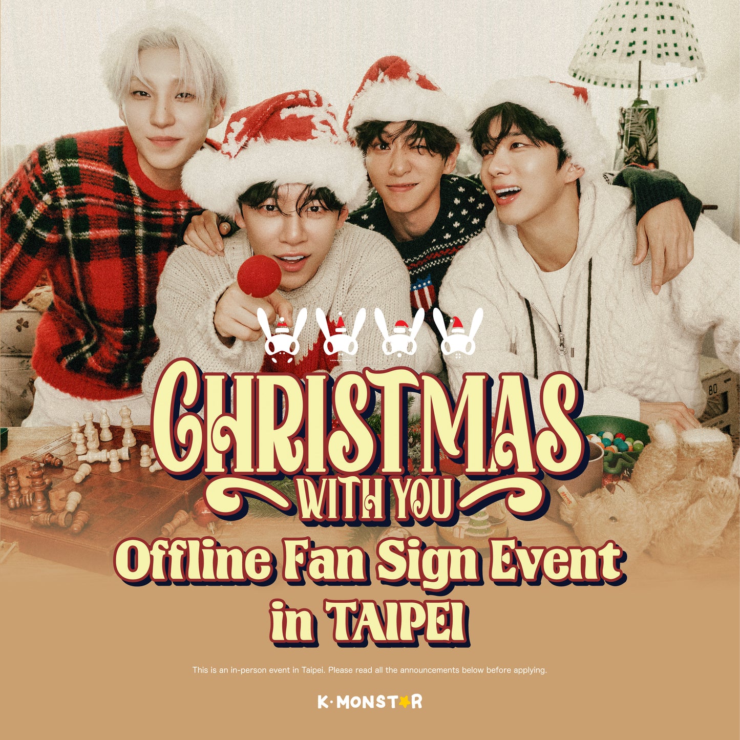 [250124] BANG&JUNG&YOO&MOON | Christmas With You [OFFLINE FAN SIGN EVENT - TAIPEI]