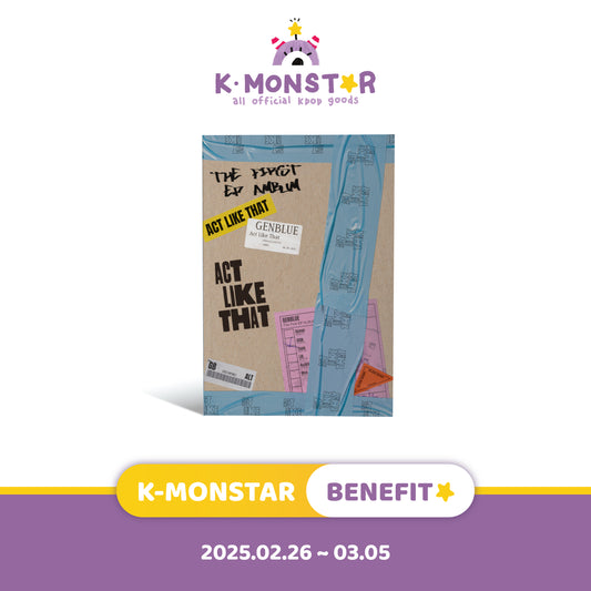 [K-MONSTAR POB] GENBLUE | THE 1ST EP ALBUM | ACT LIKE THAT