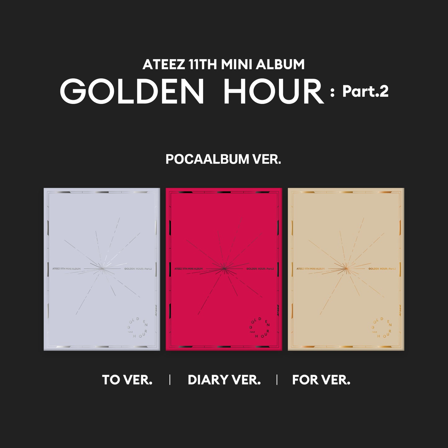 ATEEZ | 11TH MINI ALBUM | GOLDEN HOUR : Part.2 (POCAALBUM ver.)