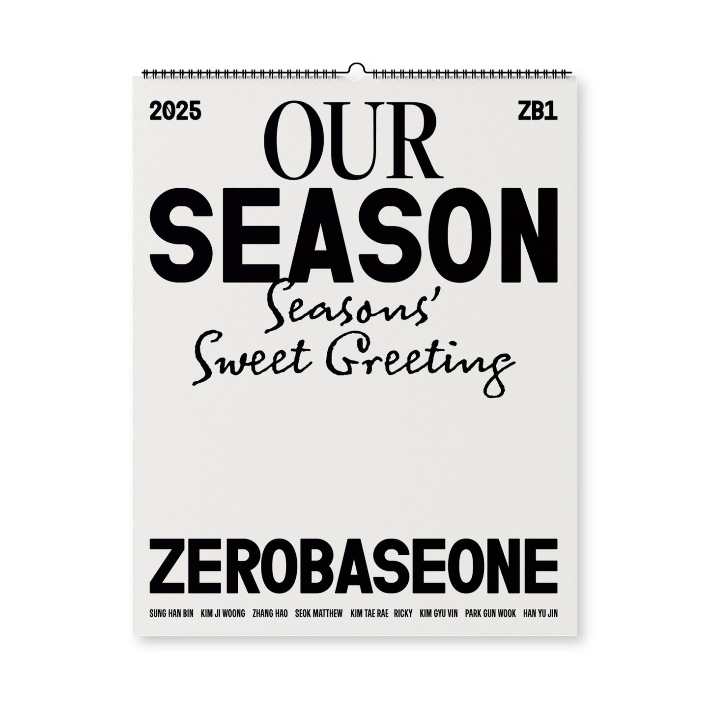 ZEROBASEONE | 2025 SEASON’S GREETINGS [OUR Season] (Wall Calendar)