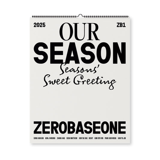 ZEROBASEONE | 2025 SEASON’S GREETINGS [OUR Season] (Wall Calendar)