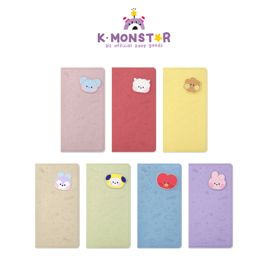 BT21 | minini | LEATHER PATCH PASSPORT COVER (Large)