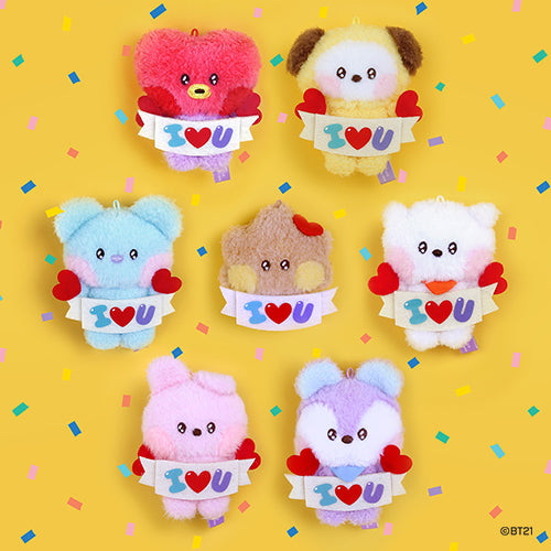 BT21 | minini - PLUSH KEYRING | I LOVE U