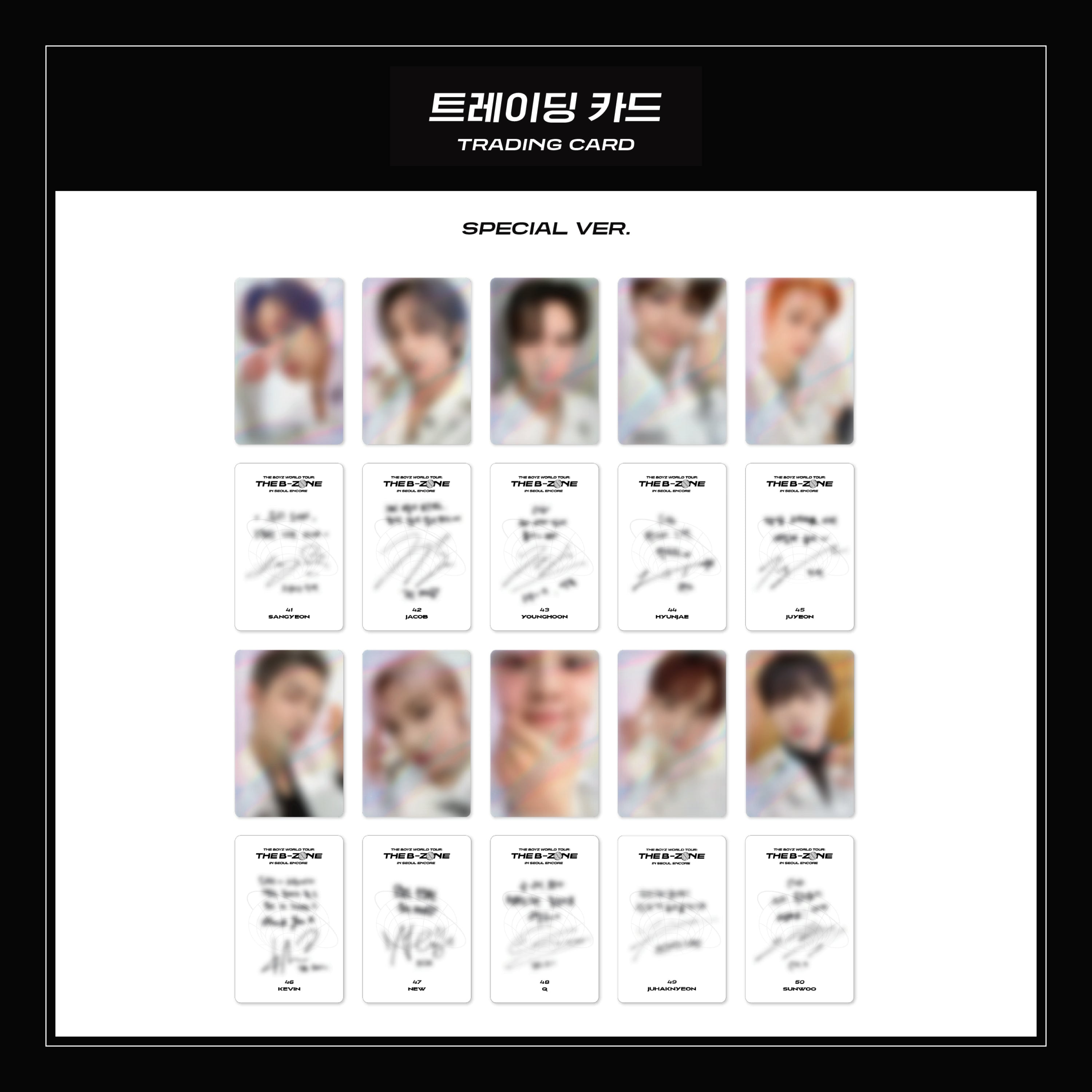 2022 THE BOYZ B-ZONE IN SEOUL ENCORE - Trading Card | K-MONSTAR