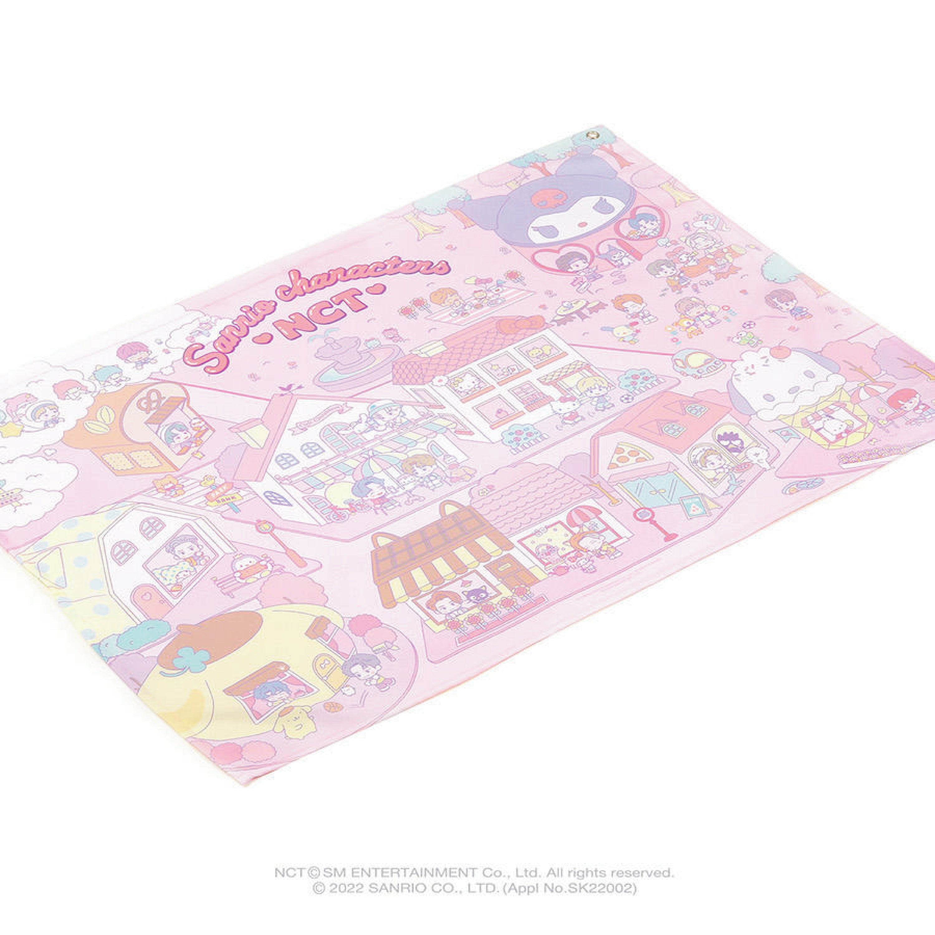 Nct hot sanrio fabric poster