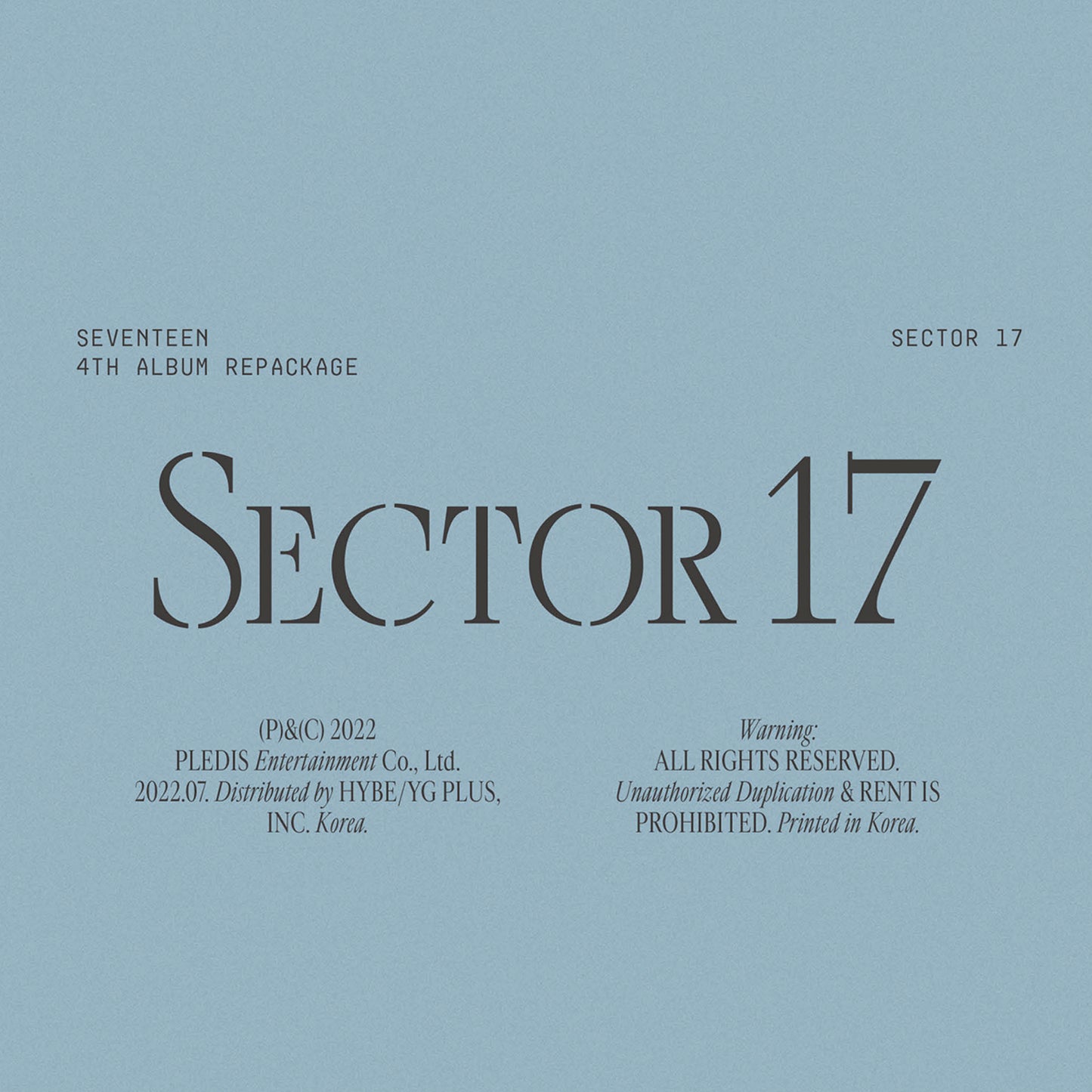 SEVENTEEN | 4th ALBUM REPACKAGE | SECTOR 17