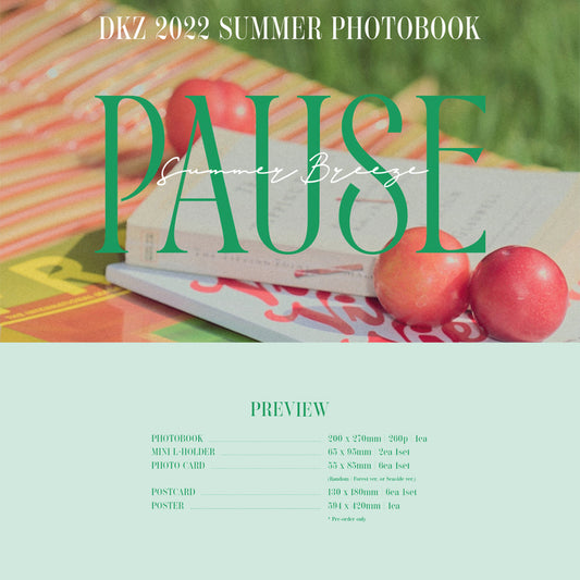 DKZ | DKZ 2022 SUMMER PHOTOBOOK & KIT | PAUSE