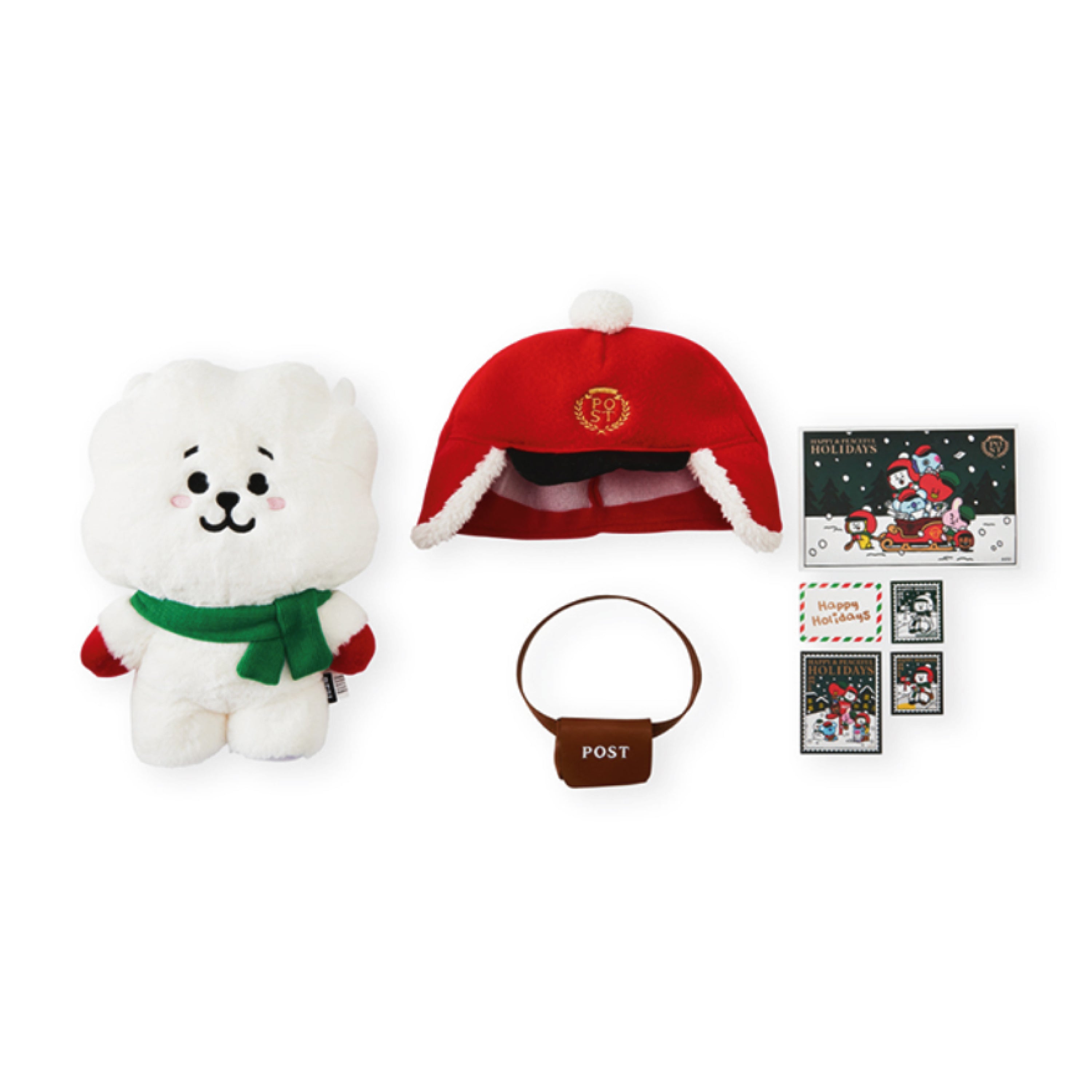 BT21 RJ Holiday Standing Doll Plush popular